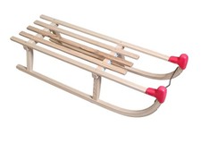Pinolino Davos-Schlitten aus Holz mit Pinolino Branding Belastbarkeit 90 kg 110c