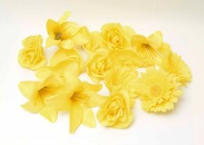  16st. Streublumen gemischt  /Kunstblumen/Seidenblumen Gelb sehr schon