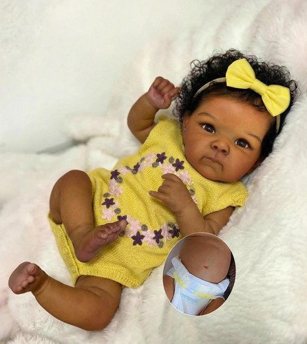 Schwarze reborn baby - reborn,