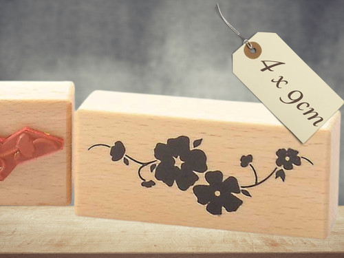 Motivstempel blumenschnörkel - motivstempel,