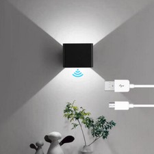 4000mAh Akku Wandleuchte mit Bewegungsmelder Innen LED Wandlampe Flurlampe USB