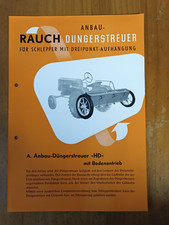 Prospekt Rauch Düngerstreuer