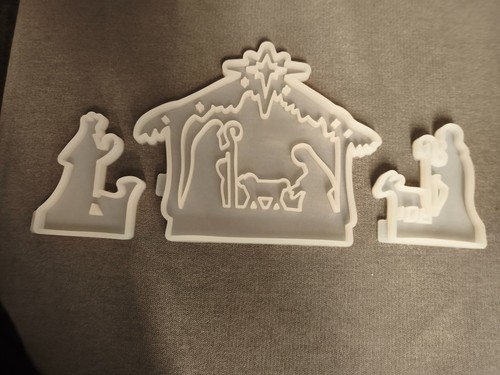 Silikon form weihnachskrippe - silikon,