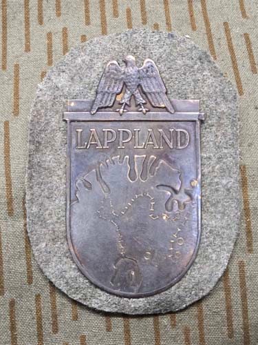Lapplandschild auf heeresstoff - lapplandschild,