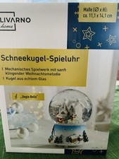 LIVARNO HOME SCHNEEKUGEL-SPIELUHR MIT WEINACHTSMELODIE *OVP*,