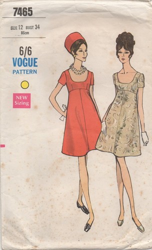 Vogue schnittmuster 7465 - 7465, kleid