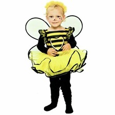 sexy Biene Damen Kostüm 3 teilig Kleid Flügel Haarreif Karneval Cosplay Fasching