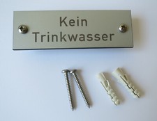 Alu eloxiertes Hinweisschild
