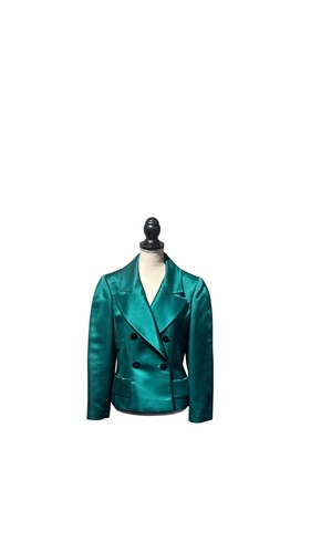 Emerald green chanel blazer - emerald,