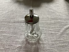 Zuckerstreuer Glas / Edelstahl