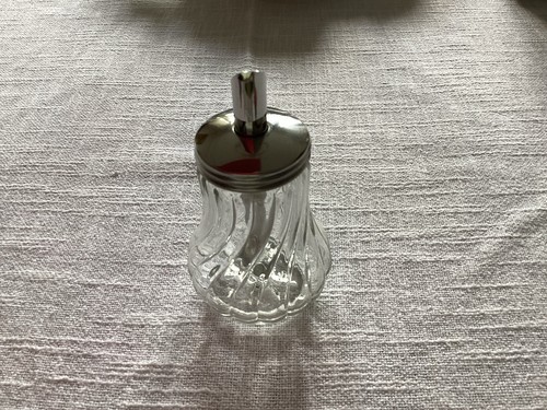 Zuckerstreuer glas edelstahl - glas, /