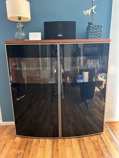 Viteo Highboard schwarz/nussbaum