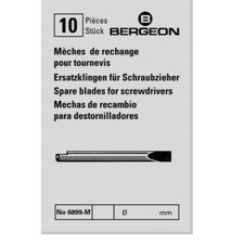 10 X Bergeon 6899-M Edelstahl