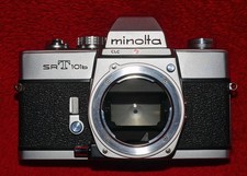 Minolta SR-T 101b Gehäuse in silberfarben , bitte lesen