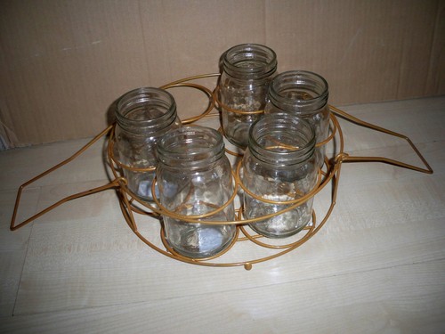 Vasen set tlg - , metall+glas