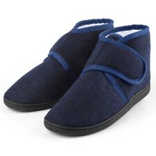 TIESTRA Herren Winter Hausschuhe Diabetiker Hausschuhe Hüttenschuhe Filzpantoffe