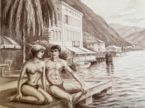 Liebespaar wasser hotel - liebespaar,