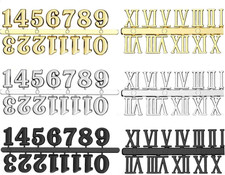 Uhrenzahlen-Set römische Ziffern Wanduhr Zubehör arabische Ziffern