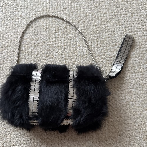 Armani abendtasche echtes fell - armani,