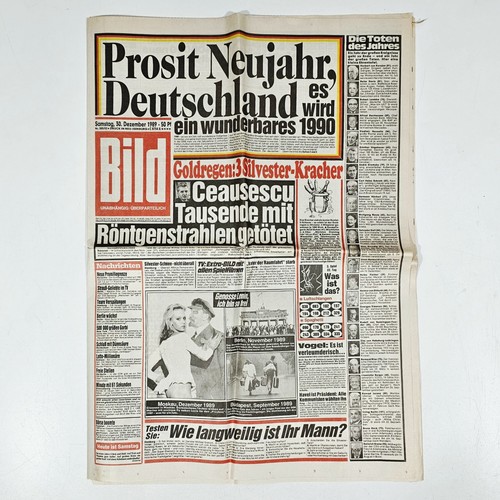 Bild zeitung 1989 - zeitung,