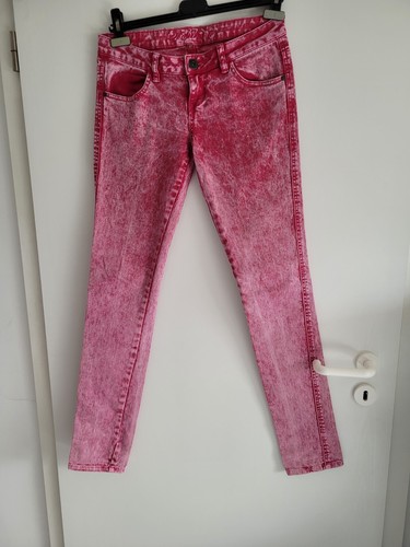 Damen jeans batik rot - damen-jeans, rot,