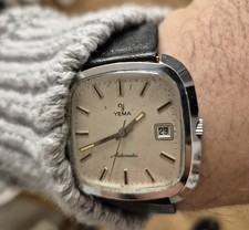 Yema Automatic Herrenuhr TV Form Selten 