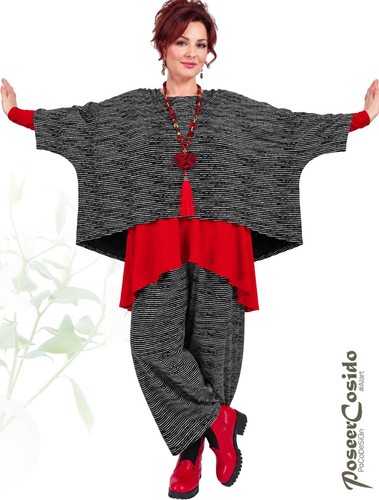 Lagenlook tunika überwurf - lagenlook,