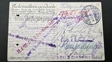 Ansichtskarte Kolonialkriegerdank Feldpost versendet --  Pfalz + zurück gesendet