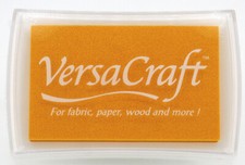 VersaCraft - 111 Lemon Yellow Gelb - Stoffdruck Stempelkissen - Tsukineko ~6x9cm