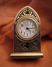 Miniatur-Uhr, Mebus Quartz, Messing, mit neuer Batterie, für Setzkasten geeignet