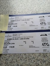 2 Karten Romeo und Julia