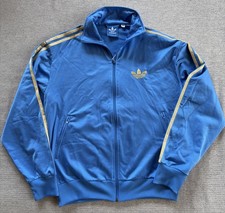 Adidas Firebird OG Jacke Herren Blau Gold Gr. M Training Jogger Retro