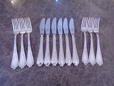 Elegantes Silberbesteck Rokoko für 6 Personen 12 Teile Silber 100er TOP !