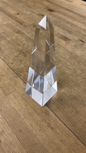 Kristallglas obelisk feng - kristallglas, obelisk,