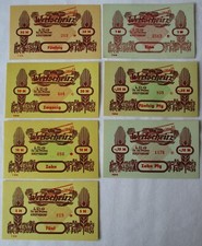 7 Banknoten 0,10 bis 50 Mark