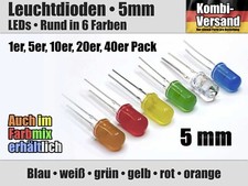 LED 30° 5mm rund rot gelb