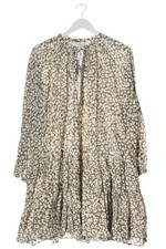 H&M X LOVE STORIES Babydollkleid Damen Kleid wollweiß-bronzefarben Casual-Look