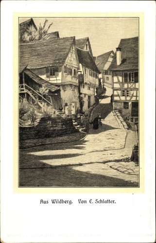 Künstler schlatter e - ak, schlatter,