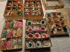 Alter Lauscha Weihnachtsbaumschmuck Reflexkugel Oliven Christbaumschmuck DDR 