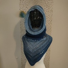 ☆ UNIKAT ☆ HANDMADE * KAPUZENSCHAL * SCOODIE * SCHLAUCHSCHAL MIT KAPUZE *