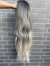 Perücke Blond Ombre Lang