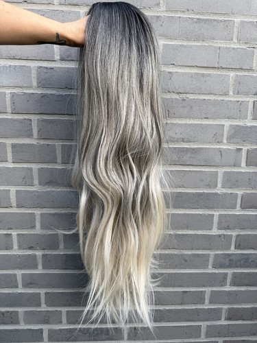 Perücke blond ombre lang - ombre,