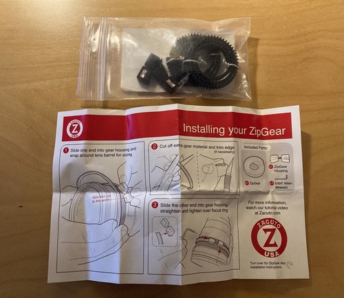 Zacuto zip gear prime lens - zacuto, kit