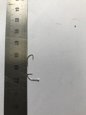 Angelhaken Haken mit Platte 40 St. Gr.16  Rot.