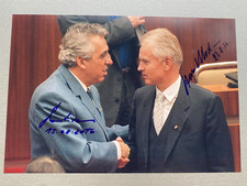 HANS MODROW (†2023) & EGON KRENZ DDR-Politiker  signed Foto 20x30 Autogramm