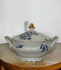 Weimar Katharina Terrine / Suppenterrine um 1933–1945 Echt Kobalt Golddekor RAR