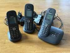 Gigaset Comfort 540A Trio schnurlose DECT-Telefone - Schwarz, 3-er Pack