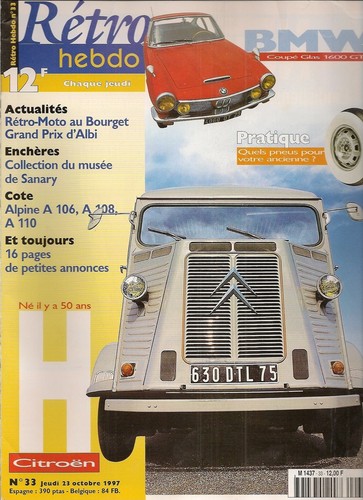 Retro hebdo citroen typ - retro, hy