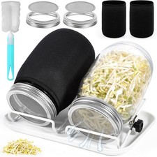 2x 1000ml Sprossenglas Set