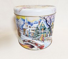 ? Große Weihnachts-Keksdose rund Ø 22 cm – Vorratsdose / Geschenkdose Blech